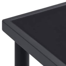 Berkfield Home Outdoor Dining Table Anthracite 190x90x74 cm Steel in Black - Size: 190 x 90 x 74 cm - thumbnail 5