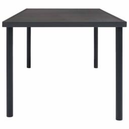 Berkfield Home Outdoor Dining Table Anthracite 190x90x74 cm Steel in Black - Size: 190 x 90 x 74 cm