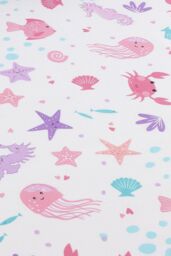Bedlam Women's 'Mermaid' Vibes Reversible Duvet Cover Set in Aqua - Size: Single - thumbnail 4
