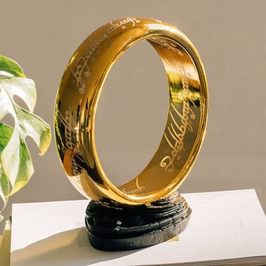 Menkind Lord Of The Rings Magical Golden Glow One Ring Lamp in Metallic Gold - image 1