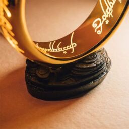Menkind Lord Of The Rings Magical Golden Glow One Ring Lamp in Metallic Gold - thumbnail 3