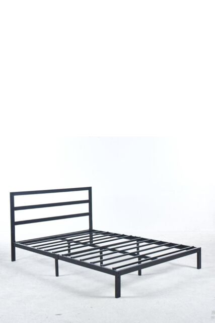 Modernique Roma Metal Bed Frame in 5ft in Black - Size: Double