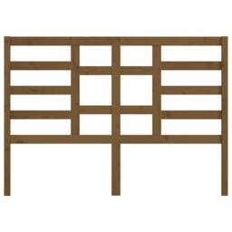 Berkfield Home Beautiful Bed Headboard Honey Brown 141x4x104 cm Solid Wood Pine - Size: 141 x 4 x 104 cm - thumbnail 4
