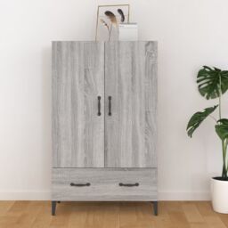 Berkfield Home Highboard Grey Sonoma 70x31x115 cm Engineered Wood - Size: 70 x 31 x 115 cm - thumbnail 1