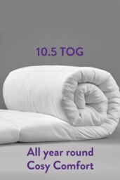 Slumberdown Cosy Nights 10.5 Tog All Year Round Duvet With 2 Pillows in White - Size: Single - thumbnail 5