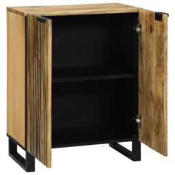 Berkfield Home Sideboard - 60 x 33.5 x 75 cm, crafted from solid mango wood in Brown - Size: 60 x 33.5 x 75 cm - thumbnail 2