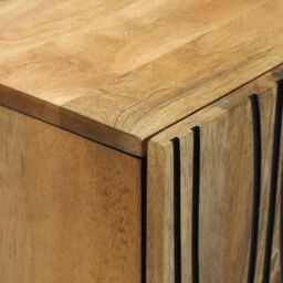 Berkfield Home Sideboard - 60 x 33.5 x 75 cm, crafted from solid mango wood in Brown - Size: 60 x 33.5 x 75 cm - thumbnail 6