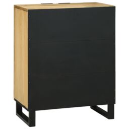 Berkfield Home Sideboard - 60 x 33.5 x 75 cm, crafted from solid mango wood in Brown - Size: 60 x 33.5 x 75 cm - thumbnail 5