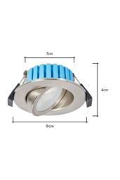 BHS Lighting Hudson Circular Adjustable Spot Light in Silver - thumbnail 5