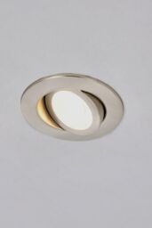 BHS Lighting Hudson Circular Adjustable Spot Light in Silver - thumbnail 1