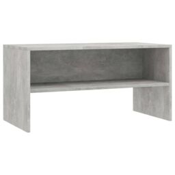 Berkfield Home TV Cabinet Concrete Grey 80x40x40 cm Engineered Wood - Size: 80 x 40 x 40 cm - thumbnail 2