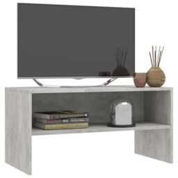 Berkfield Home TV Cabinet Concrete Grey 80x40x40 cm Engineered Wood - Size: 80 x 40 x 40 cm - thumbnail 3