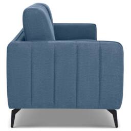 Bravich LTD Brixton 3 Seater Sofa - Modern Fabric Sofa with Steel Legs in Blue - thumbnail 6