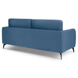 Bravich LTD Brixton 3 Seater Sofa - Modern Fabric Sofa with Steel Legs in Blue - thumbnail 7