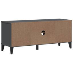 Berkfield Home Shoe Bench VIKEN Anthracite Grey 106x35x45 cm Engineered Wood in Dark Grey - Size: 106 x 35 x 45 cm - thumbnail 7