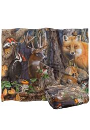 JQ Licensing Jg-Jp Forest Animals Silky Touch Super Soft Throw Blanket 152 X 127 cm in White - thumbnail 2
