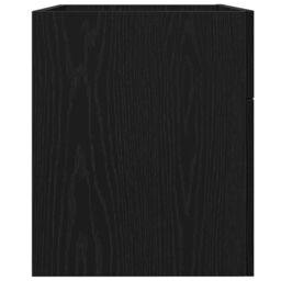 Berkfield Home Bathroom Sink Cabinet Black Oak 90x38, 5x46 cm Engineered Wood - thumbnail 8