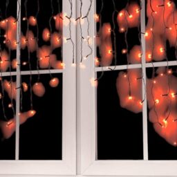 Garden Greatness 100 Curved LED Halloween Curtain Lights in Black - Size: 1 Pack - thumbnail 2