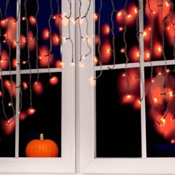 Garden Greatness 100 Curved LED Halloween Curtain Lights in Black - Size: 1 Pack - thumbnail 1
