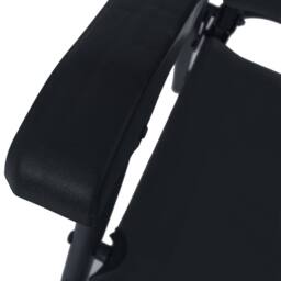 Berkfield Home Folding Garden Chairs 2 pcs Texilene Black - thumbnail 8