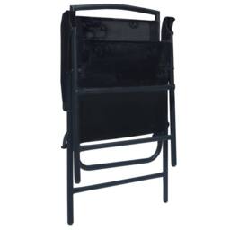 Berkfield Home Folding Garden Chairs 2 pcs Texilene Black - thumbnail 6