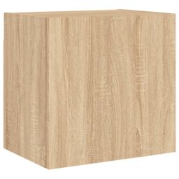 Berkfield Home 5 Piece TV Wall Units Sonoma Oak Engineered Wood in Brown - thumbnail 7