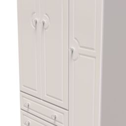 Ready Assembled 2 U Stratford Triple 2 Drawer Wardrobe (Ready Assembled) in Taupe - thumbnail 4