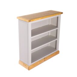 Cabinet Bits Bookcase with plinth 90x90x30cm in Light Grey - Size: 90 x 90 x 30 cm - thumbnail 3