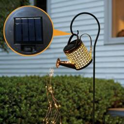 Obasyhig Solar Energy Cracked Hollow-Out Kettle Light in Copper - thumbnail 1