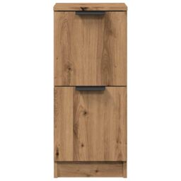 Berkfield Home Sideboards 2 pcs Artisan Oak 30x30x70 cm Engineered Wood in Brown - Size: 30 x 30 x 70 cm - thumbnail 5