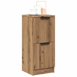 Berkfield Home Sideboards 2 pcs Artisan Oak 30x30x70 cm Engineered Wood in Brown - Size: 30 x 30 x 70 cm - thumbnail 1
