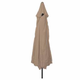 Berkfield Home Garden Parasol √∏395x245 cm Taupe - Size: 395x245 cm - thumbnail 1