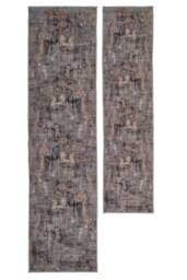 Kukoon Abstract Design Cotton Chenille Rug Grey Gold Machine Washable in Dark Grey - Size: 160 cm x 230 cm - thumbnail 8
