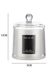 Living and Home Soy Wax Pear & Freesia Scented Jar Candle in White - thumbnail 6