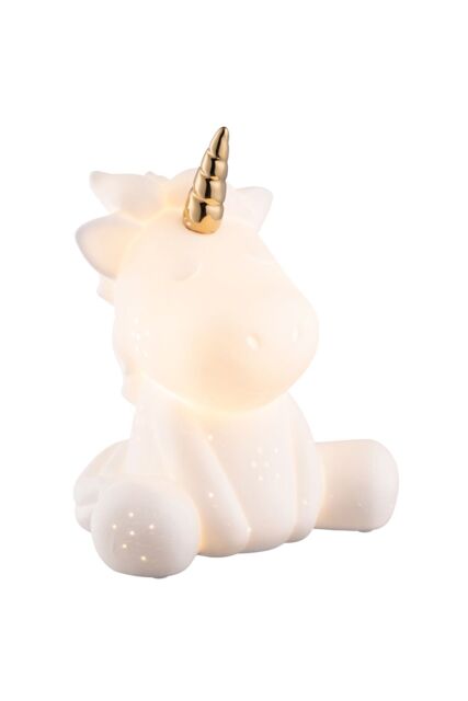 Belleek Living 'Unicorn' Luminaire Lamp in White - Size: 9 inches