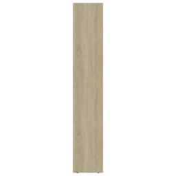 Berkfield Home Book Cabinet Sonoma Oak 36x30x171 cm Engineered Wood in Brown - Size: 36 x 30 x 171 cm - thumbnail 5