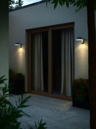 Nordlux Modern Outdoor Wall Light Black Metal Sensor SolarLed - Battery, IP44 - thumbnail 6