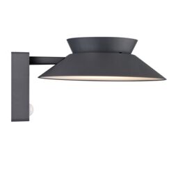 Nordlux Modern Outdoor Wall Light Black Metal Sensor SolarLed - Battery, IP44 - thumbnail 3