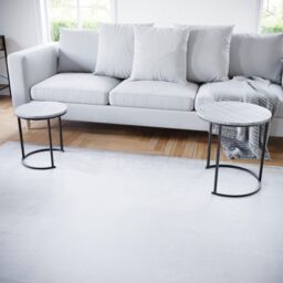 Home Discount Vida Designs Brooklyn Nest of 2 Round Tables Living Room Furniture in Grey - thumbnail 5