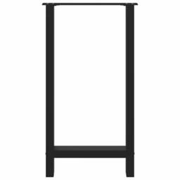 Berkfield Home Coffee Table Legs Black 2 pcs 50x(90-91) cm Steel - thumbnail 5
