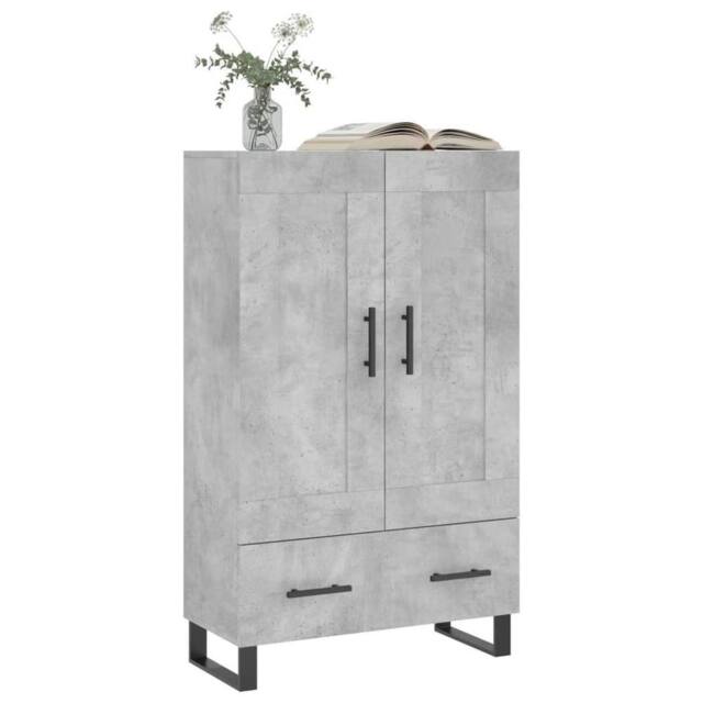Berkfield Home Highboard Concrete Grey 69.5x31x115 cm Engineered Wood - image 1