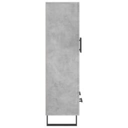 Berkfield Home Highboard Concrete Grey 69.5x31x115 cm Engineered Wood - thumbnail 7