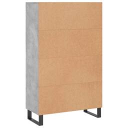 Berkfield Home Highboard Concrete Grey 69.5x31x115 cm Engineered Wood - thumbnail 8
