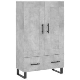 Berkfield Home Highboard Concrete Grey 69.5x31x115 cm Engineered Wood - thumbnail 3