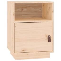 Berkfield Home Beautiful Bedside Cabinets 2 pcs 40x34x55 cm Solid Wood Pine in Natural - Size: 40 x 34 x 55 cm - thumbnail 6