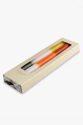 Harlequin Set of 3 Colour Bar Dinner Candles - thumbnail 5