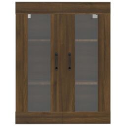 Berkfield Home Hanging Wall Cabinet Brown Oak 69.5x34x90 cm - thumbnail 3