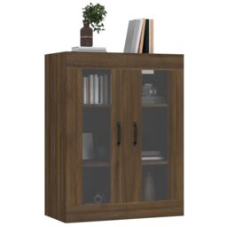 Berkfield Home Hanging Wall Cabinet Brown Oak 69.5x34x90 cm - thumbnail 6