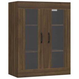 Berkfield Home Hanging Wall Cabinet Brown Oak 69.5x34x90 cm - thumbnail 2