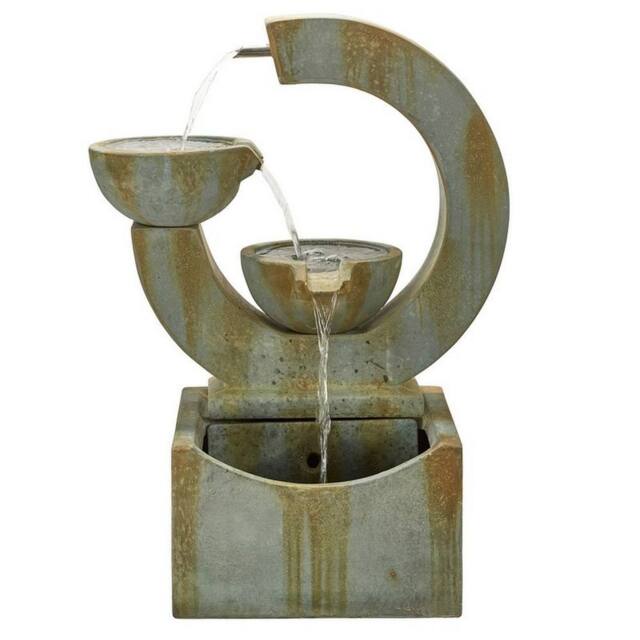 Altico Garden Products Ltd Verona Water Feature - L3.4 x W6.3 x H11.7 cm in Grey - image 1